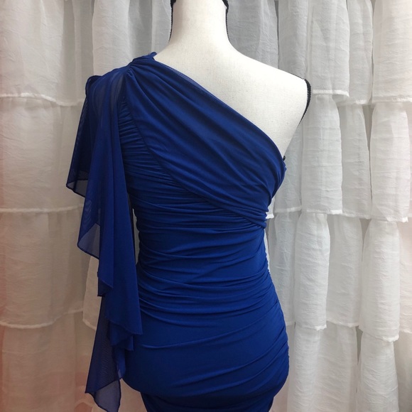 Elegant Blue Formal Dress - Picture 2 of 2